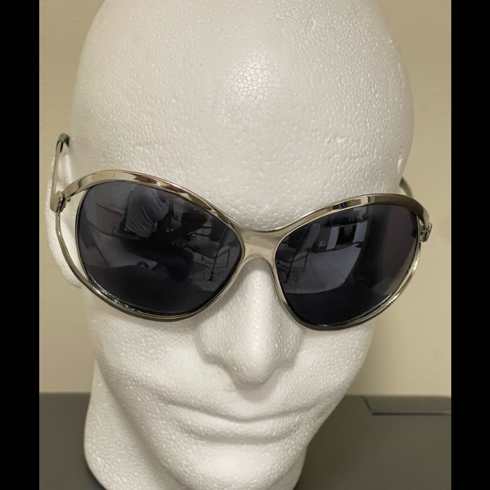 Silvertone Snakedesign Sunglasses
